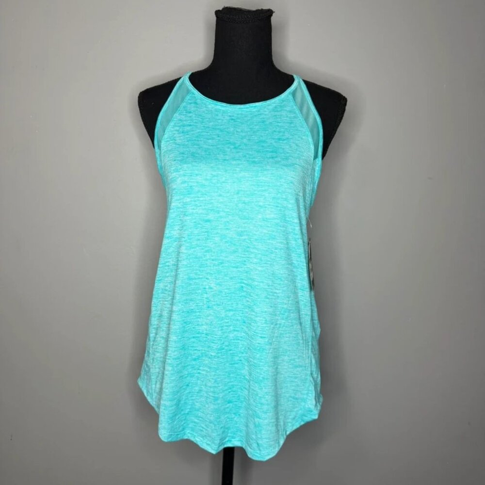 Athletic Works Cami Athletic Tank Top Women's Racerback Aqua Blue